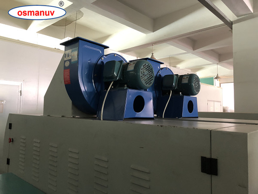 Máquina de curado de lámparas UV de 1387mm 9.7KW con voltaje de alimentación de 380V 50HZ