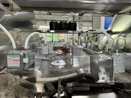 Línea de producción de secado de microondas de pintura a base de agua Servo motor