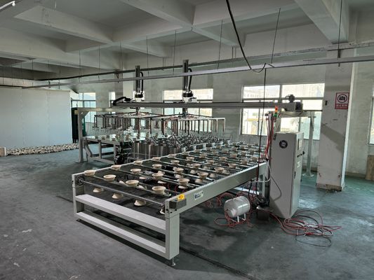 Máquina de revestimiento de ensamblaje robótico de alta velocidad para moldeo de pulpa 24 estación para producto moldeado de pulpa