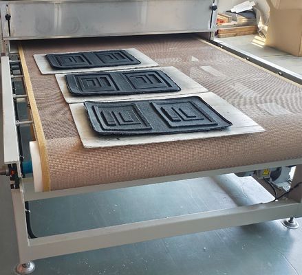Fabricación sustentable Diseño con conciencia ecológica Máquina de secado de microondas de 14 etapas para alimentos de mar de pulpa