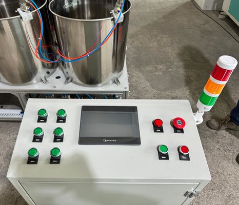 Máquina de recubrimiento por giro de seis estaciones para moldear la celulosa de los envases de alimentos y envases industriales