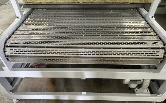 Máquina de secado industrial de gas natural de doble capa de acero inoxidable de perforación de la cadena de placas de cinturón para la pulpa de molde botella utensilios de mesa de gama alta paquete industrial