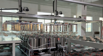 Línea de producción de revestimiento interno para bandejas, cuencos y vajilla de seguridad alimentaria a prueba de aceite y agua caliente de alta temperatura para moldeo de pulpa