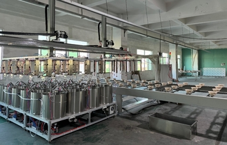 Línea de producción de revestimiento interno para bandejas, cuencos y vajilla de seguridad alimentaria a prueba de aceite y agua caliente de alta temperatura para moldeo de pulpa