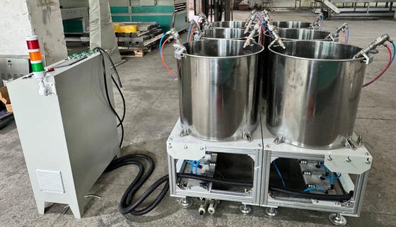 Máquina de recubrimiento de espín compacta y multifuncional para recubrimiento de productos moldeados de celulosa de envases alimentarios