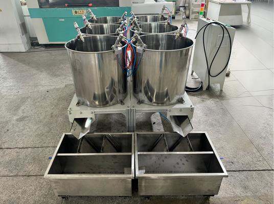 Máquina de recubrimiento de espín compacta y multifuncional para recubrimiento de productos moldeados de celulosa de envases alimentarios