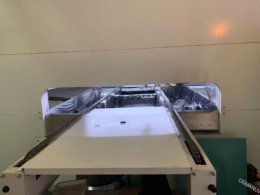 Máquina de pulverización alternativa de 360° para revestimiento de superficies de tableros de muebles y pulpa moldeada - Ruta de pulverización personalizable