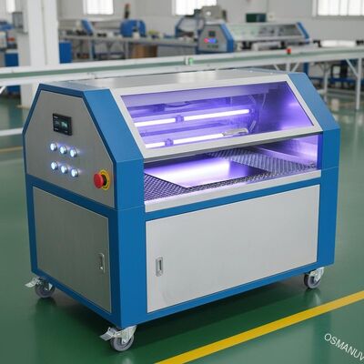 Ahorro de energía Tres lámparas Máquina de curado UV 5-20m por minuto Máquina de Led UV de chapa de metal