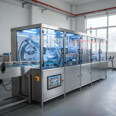 Línea de recubrimiento automático de espín de alta precisión para recubrimiento interior de productos moldeados de celulosa uniformes