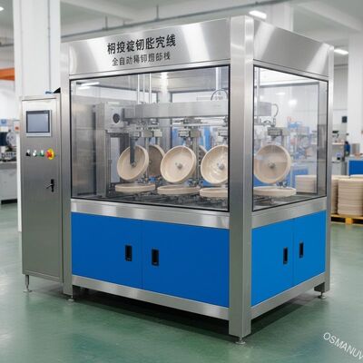 Línea interna de recubrimiento de espín para productos de moldeo de celulosa - Máquina de recubrimiento de precisión totalmente automática