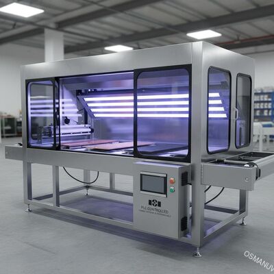 Sistema de curado UV automatizado para madera, vidrio y metal