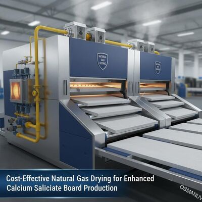 Secado de gas natural rentable para la producción mejorada de tableros de silicato de calcio