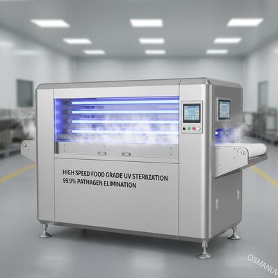 Máquina de esterilización UV de alta velocidad para alimentos para eliminar el 99,9% de patógenos