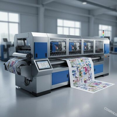 Impresora digital de paso único de alta velocidad con velocidad de impresión de 150 m/min personalizable hasta 2.500 mm de ancho y configuraciones CMYK + blanco + barniz
