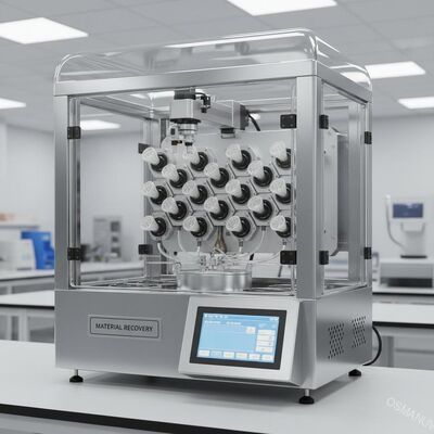 Sistema de recubrimiento de giro de 24 posiciones con boquilla de descarga personalizada de recuperación de material inteligente para una pérdida mínima