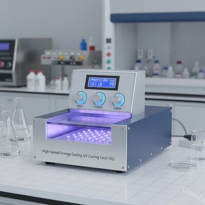 Unidad 102 de curado UV de alta velocidad y ahorro de energía con área de irradiación personalizable para aplicaciones de laboratorio a escala piloto
