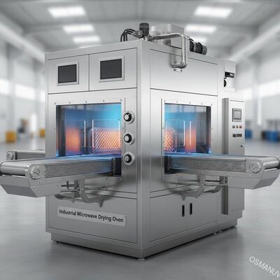 Horno de secado por microondas industrial con calefacción volumétrica continua de tipo cinturón y potencia personalizable
