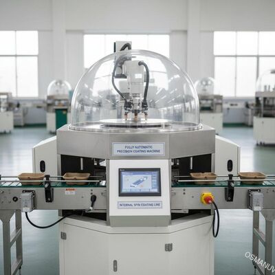 Línea interna de recubrimiento de espín para productos de moldeo de celulosa - Máquina de recubrimiento de precisión totalmente automática
