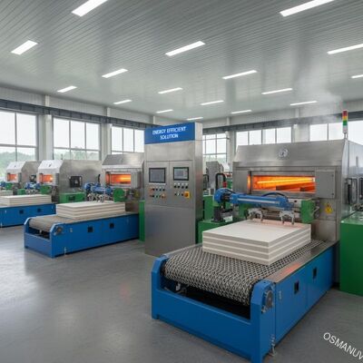 Línea de producción automática de curado y secado de tableros de silicato de calcio de alta velocidad - Solución energéticamente eficiente