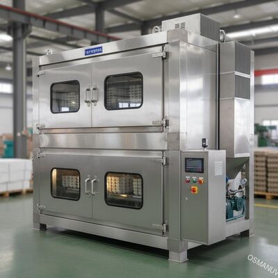 Horno de secado de gas natural de dos pisos de gran capacidad para moldeo industrial de celulosa