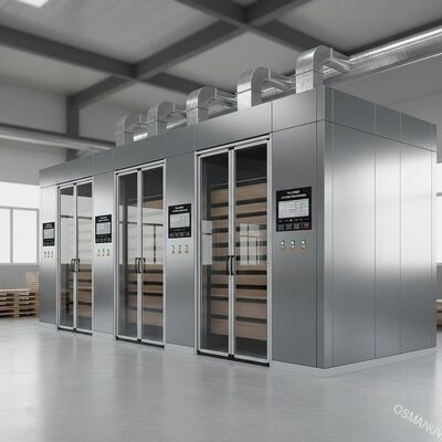 Secadora de Puertas Plegables Multizona para Tableros de Madera de Ingeniería – Parámetros de Secado Personalizados