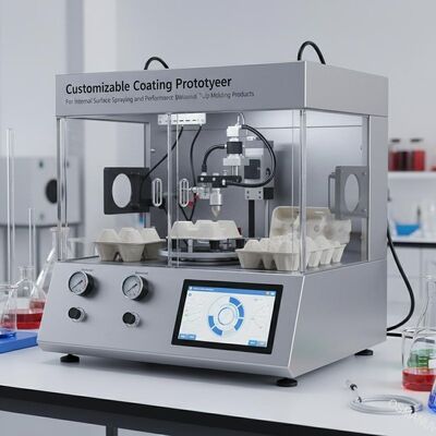 Prototipo de recubrimiento personalizable para rociar la superficie interna y evaluar el rendimiento de los productos de moldeo de celulosa