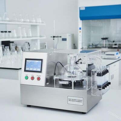 Estación de trabajo de recubrimiento de espín de una sola estación integrada multifunción para el experimento de tratamiento de superficie integral de moldeo de celulosa