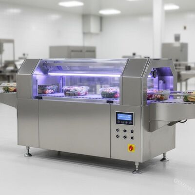 Esterilizador en túnel UV-C de alta intensidad para envases de alimentos transparentes