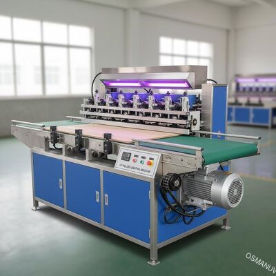 Máquina de capa ultravioleta de madera del rodillo de la altura de 9KW 850m m con el motor