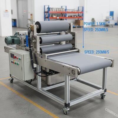 Banda transportadora plana reversa de la máquina de capa del rollo del diámetro de 1.5KW 250m m