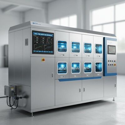 Secador de microondas multizona de precisión con retroalimentación de humedad en tiempo real para moldeo de pulpa de alta calidad