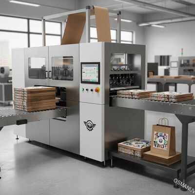 Impresora digital de un paso de alta velocidad para la impresión de cajas de pizza y bolsas de papel - Línea de producción personalizable