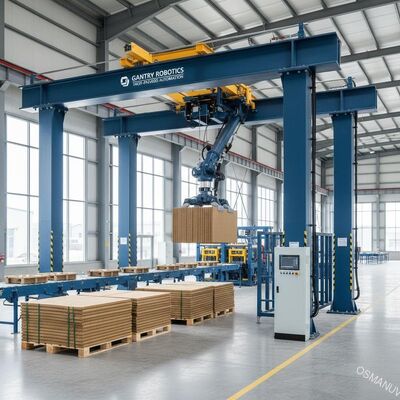 Robot de pórtico de alta resistencia para manipulación de paneles y moldeo de pulpa | Automatización de carga/descarga de alta capacidad
