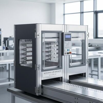 Módulo modular de simulación de curado por infrarrojos para líneas piloto de recubrimiento