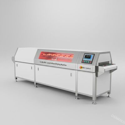 ordenador infrarrojo de acero inoxidable de la secadora del control de 5m/Min BKC blanco