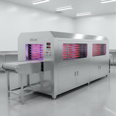 Túnel más seco infrarrojo del Ir de la máquina de los rayos ultravioletas para el hospital/la comida