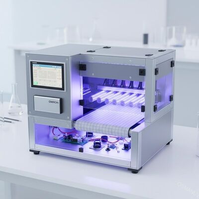 el omron retransmite la máquina de curado ULTRAVIOLETA de curado ultravioleta de Quickiy del pegamento del LCD LED de la banda transportadora del flon de Machinete