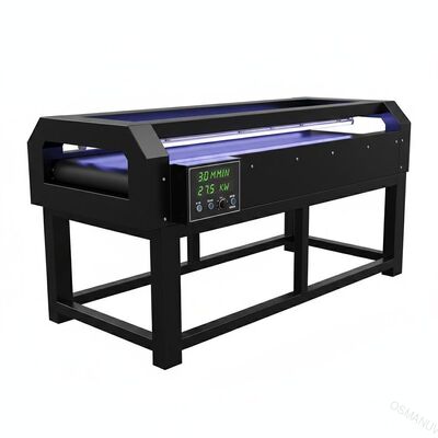 Máquina ultravioleta del transportador del negro de 27.5KW 3m/Min con la exhibición de la velocidad del LED
