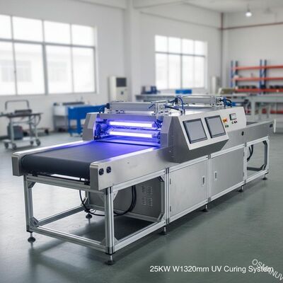 Sistemas de transportador de curado de la máquina de la luz UV de las lámparas de 25KW W1320mm dos