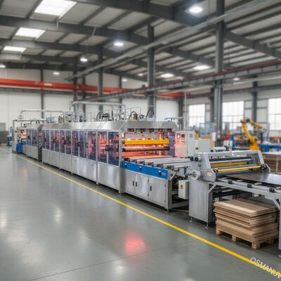 Máquina de laminado de paneles universales para placas de metal, vidrio y muebles - línea de producción de alta eficiencia