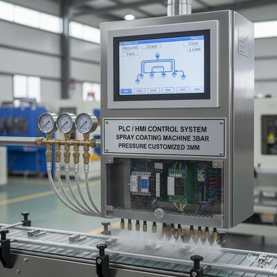 La presión de la máquina de capa de espray del sistema de control del PLC/de HMI 3bar modificó 3m m para requisitos particulares