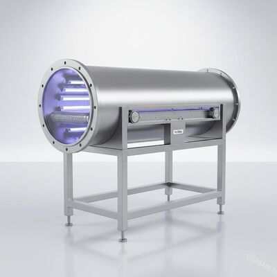 Máquina de acero inoxidable 1m/Min de la radiación ultravioleta de la onda de luz del tubo del Sus 304