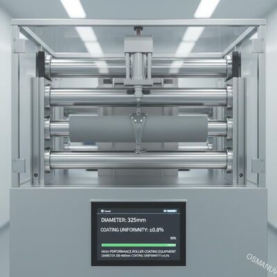 Equipo de recubrimiento de rodillos de alto rendimiento Diámetro 200-400 mm Uniformidad del recubrimiento ≤ ± 2%