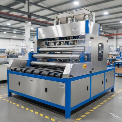 ISO9001 el metal plástico tres de la anchura 1320m m rueda la máquina de capa