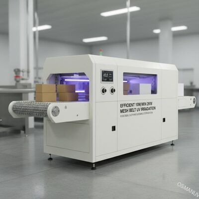 Blanco eficiente de la computadora de la máquina de la irradiación ultravioleta de la correa de la malla de 10m/Min 2KW para la caja o la ropa o el tablero de la comida