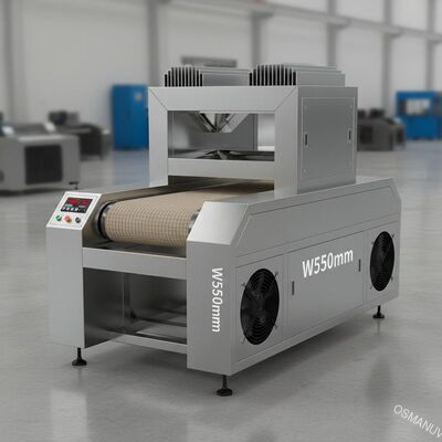 Sistema de refrigeración por aire de curado ULTRAVIOLETA de la máquina de la banda transportadora de 6.8KW W550mm