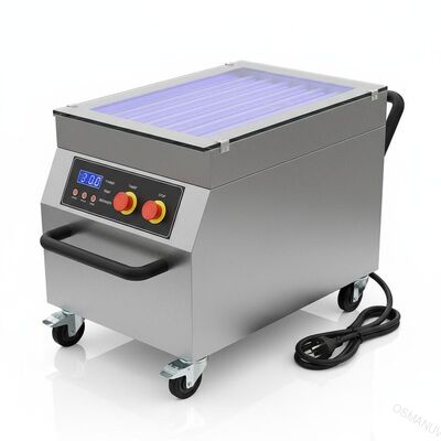 Máquina de curado móvil de la luz UV, máquina ultravioleta en frío del secador de la placa