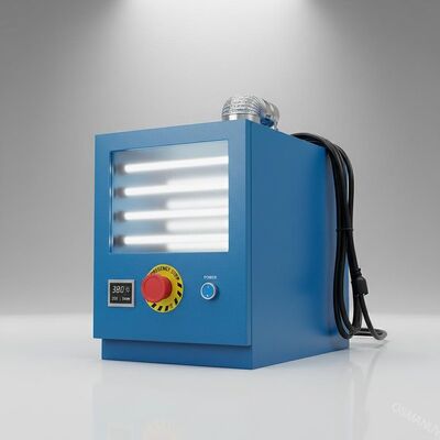 interruptores de emergencia de curado azules del sistema de la luz UV 55KW de 380V 50HZ