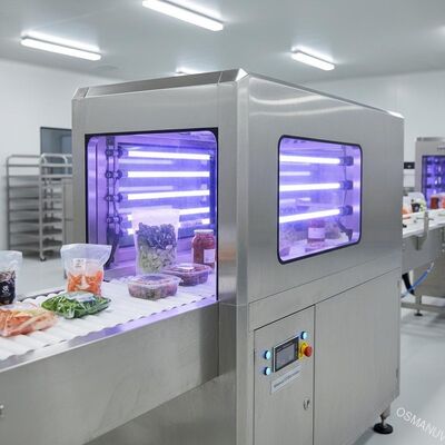 Túnel avanzado de desinfección UV para alimentos: solución integrada para líneas de producción transportadoras