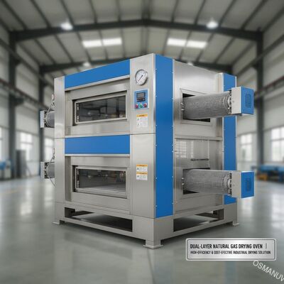 Horno de secado de gas natural de doble capa para paneles decorativos. Solución de secado industrial de alta eficiencia y bajo costo.